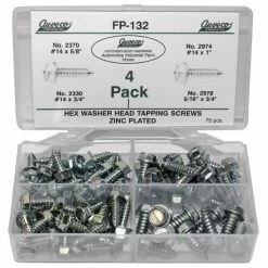 Wholesale 😀 Auveco Hex Washer Head Tapping Screws 75 Pieces FP-132 🛒