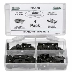 Discount 🎁 Auveco J & U Type Nuts 48 Pieces FP-168 ❤️