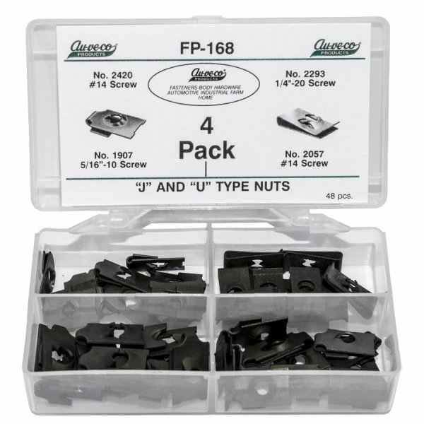 Discount ๐ Auveco J & U Type Nuts 48 Pieces FP-168 โค๏ธ