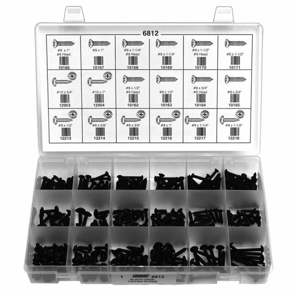 Budget ๐ Auveco Black Tapping Screw Quik-Select Kit 6812 ๐ฅฐ