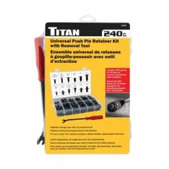 Outlet 🎁 Titan Tools 240 Pc. Universal Push Pin Retainer Kit With Removal Tool 85520 🔔 -auveco shop p64867 2 1