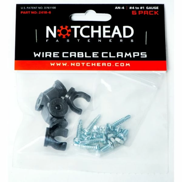 Top 10 π NotcHead AN- 4 Or #4-#1 AWG Wire Cable Braided Line Clamps 2418-6 β¨