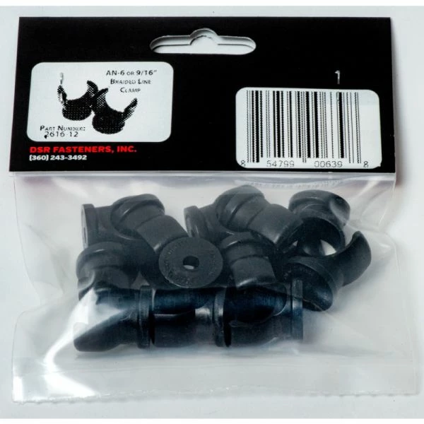 Deals ❤️ NotcHead AN- 6 Or 9/16 In. Braided Line Clamps Restock 2616-12 😉 - Image 2