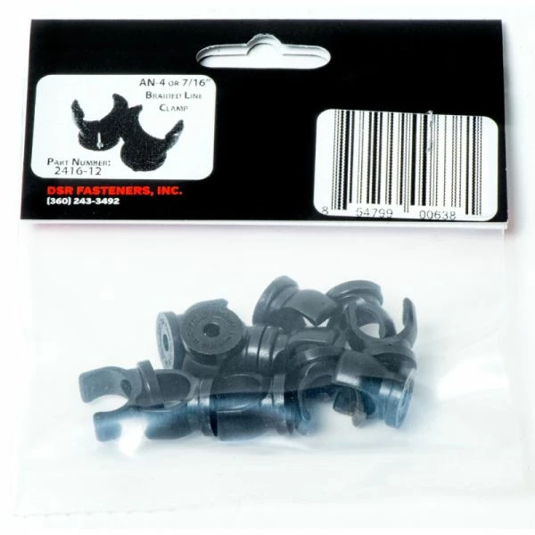 Budget ๐ฅฐ NotcHead AN- 4 Or 7/16 In. Braided Line Clamps Restock 2416-12 ๐ 2 Budget ๐ฅฐ NotcHead AN- 4 Or 7/16 In. Braided Line Clamps Restock 2416-12 ๐ - Image 2