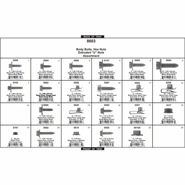 Cheap ๐ฅ Metric Body Bolts & U Nuts - 203pcs - Disco Automotive ๐ - Image 2