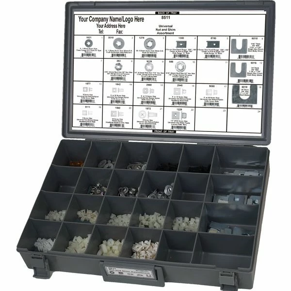 Hot Sale ๐คฉ Univ Push On Retainers Plastic Nuts & Shims 450pc - Disco Automotive โจ