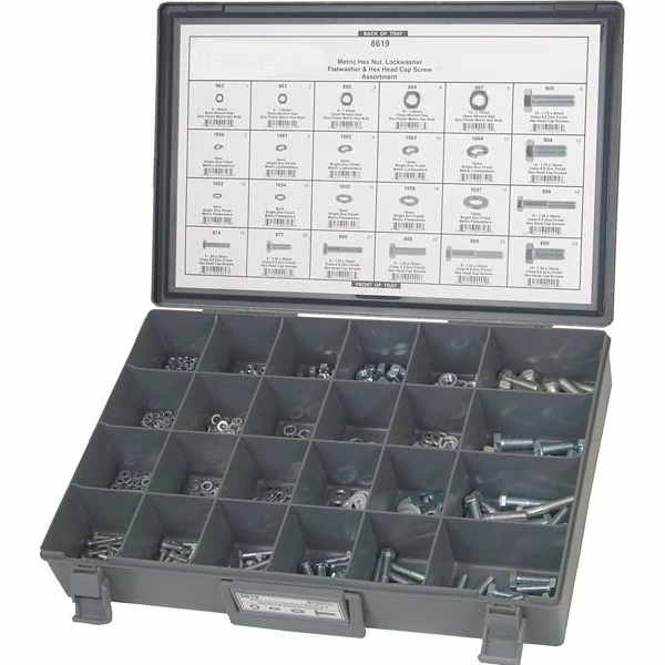 Hot Sale ๐งจ Metric 8.8 Cap Screws Washers Nuts M5 To M12 - 698pcs - Disco Automotive ๐