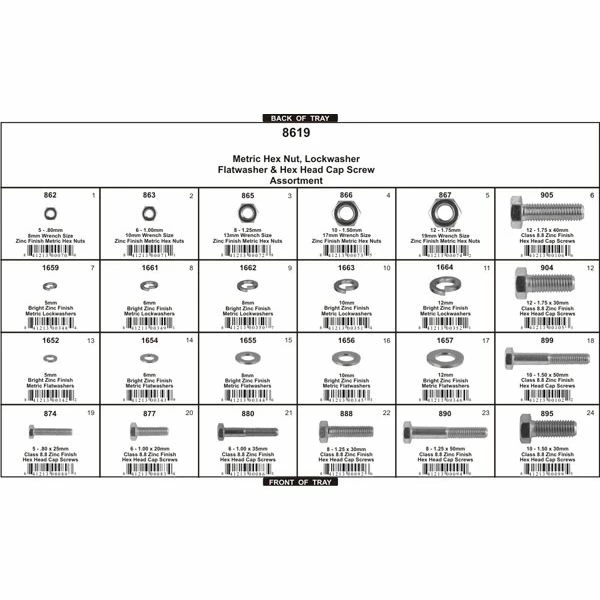 Hot Sale ๐งจ Metric 8.8 Cap Screws Washers Nuts M5 To M12 - 698pcs - Disco Automotive ๐ - Image 2