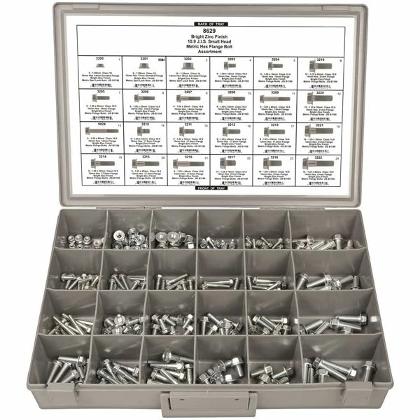 Flash Sale ❤️ Metric 10.9 Hex Flange Bolts & Nuts M6 M8 M10 - 229pcs - Disco Automotive 😍