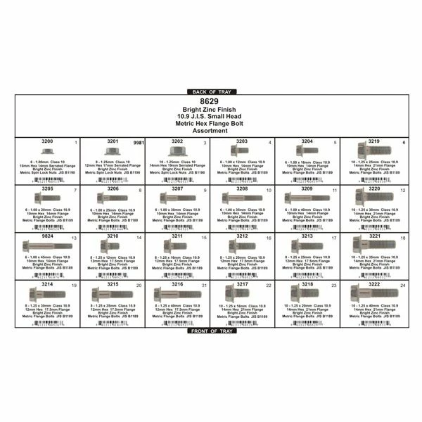 Flash Sale ❤️ Metric 10.9 Hex Flange Bolts & Nuts M6 M8 M10 - 229pcs - Disco Automotive 😍 - Image 2